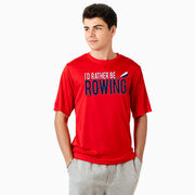 Crew Short Sleeve Performance Tee - I'd Rather Be Rowing