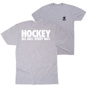 Hockey T-Shirt Short Sleeve - All Day Every Day (Back Design)