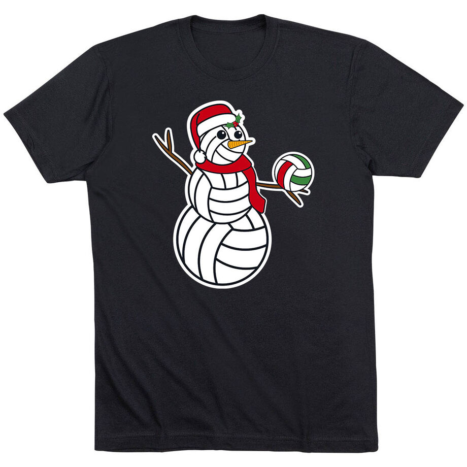 Volleyball Short Sleeve T-Shirt - Serving Holiday Cheer