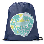 Tennis Drawstring Backpack - Serve's Up