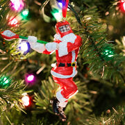 Guys Lacrosse Ornament - Santa Lacrosse Player