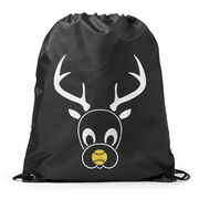 Softball Drawstring Backpack - Reindeer