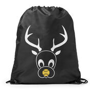 Softball Drawstring Backpack - Reindeer