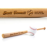 Engraved Mini Baseball Bat - Wedding Gift