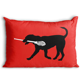 Guys Lacrosse Pillowcase - Max The Lax Dog