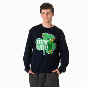 Baseball Crewneck Sweatshirt - Feelin' Lucky Baseball