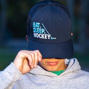 Hockey Trucker Hat - Eat Sleep Hockey