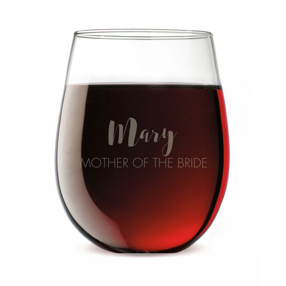 Personalized Stemless Wine Glass The Stylish Mother Of Bride Images Personalized Stemless Wine Glass The Stylish Mother Of Bride