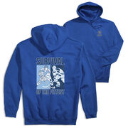Hockey Hooded Sweatshirt - Survival of the Fittest (Back Design)