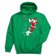Guys Lacrosse Hooded Sweatshirt - Santa Laxer