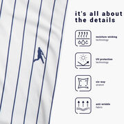 Baseball Short Sleeve Polo Shirt - Pinstripes Baseball