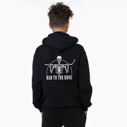 Hockey Hooded Sweatshirt - Bad To The Bone (Back Design)