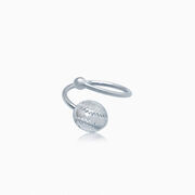 Silver Softball/Baseball Finger Ring