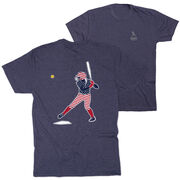 Softball Short Sleeve T-Shirt - Softball Star (Back Design)