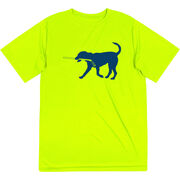 Hockey Short Sleeve Performance Tee - Rocky The Hockey Dog