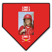 Softball Home Plate Plaque - Player Photo