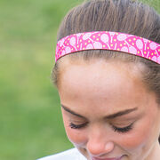 Tennis Juliband Non-Slip Headband - Tossed Racquet Pink