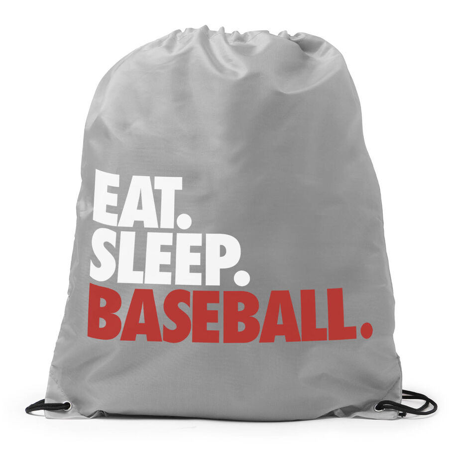 Baseball Drawstring Backpack Eat. Sleep. Baseball.