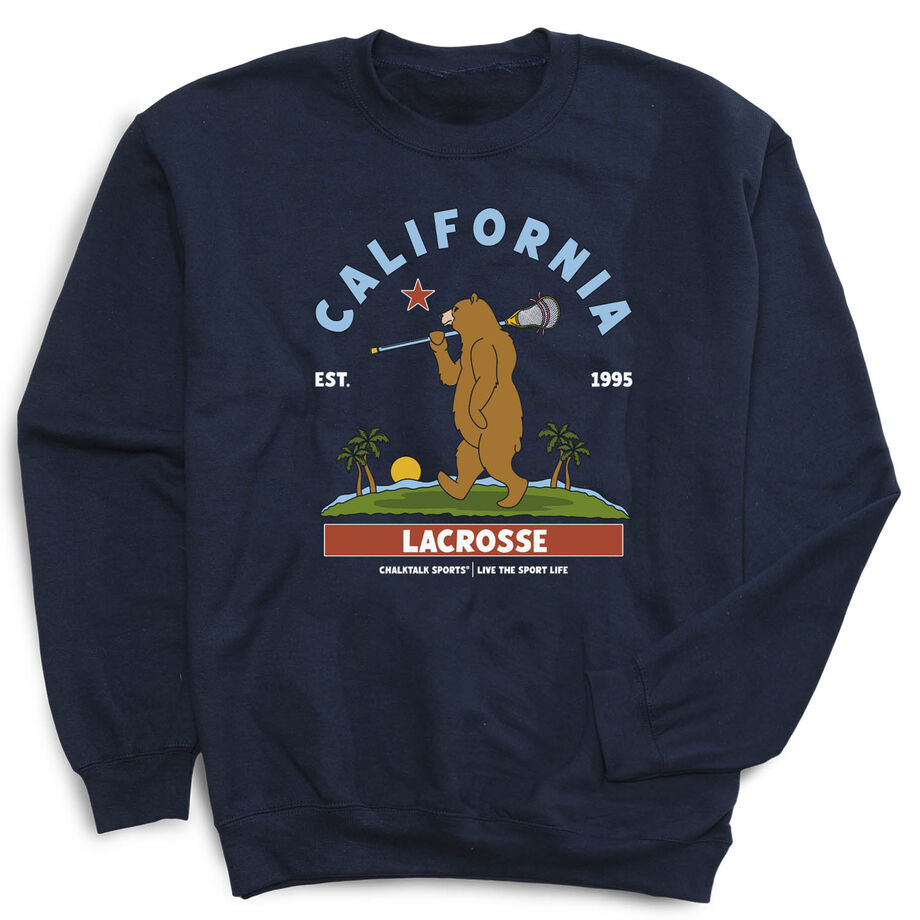 Guys Lacrosse Crewneck Sweatshirt - California Lacrosse