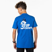 Baseball Short Sleeve T-Shirt - 3 Up 3 Down (Back Design)