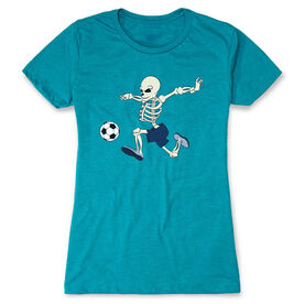 Soccer Women's Everyday Tee - Skeleton Striker