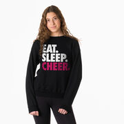 Cheerleading Crewneck Sweatshirt - Eat Sleep Cheer