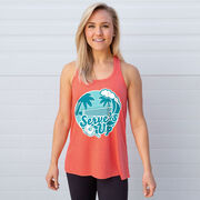 Pickleball Flowy Racerback Tank Top - Serve's Up