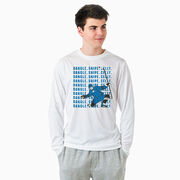 Hockey Long Sleeve Performance Tee - Dangle Snipe Celly Player