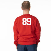 Guys Lacrosse Crewneck Sweatshirt - Lacrosse Dad Sticks