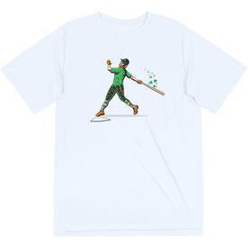 Baseball Short Sleeve Performance Tee - Lucky Tater Leprechaun