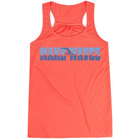 Swimming Flowy Racerback Tank Top - Make Waves