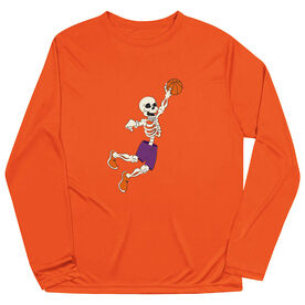 Basketball Long Sleeve Performance Tee - Bones Baller