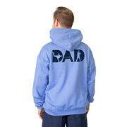 Baseball Hooded Sweatshirt - Baseball Dad Silhouette (Back Design)