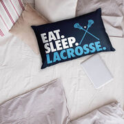 Guys Lacrosse Pillowcase - Eat Sleep Lacrosse