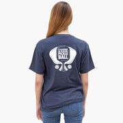 Pickleball Short Sleeve T-Shirt - I'd Rather Be Playing Pickleball (Back Design)