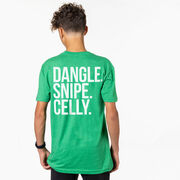 Hockey Short Sleeve T-Shirt - Dangle Snipe Celly Words (Back Design)