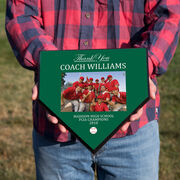 Baseball Home Plate Plaque - Thank You With Photo