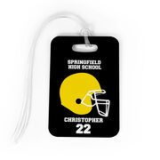 Football Bag/Luggage Tag - Personalized Team Helmet