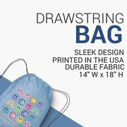 Cheerleading Drawstring Backpack - Cheer Makes Me Happy