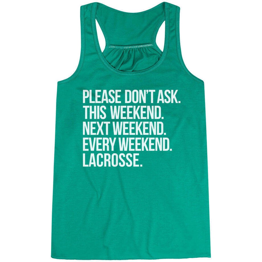 Lacrosse Flowy Racerback Tank Top - All Weekend Lacrosse