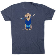 Hockey Short Sleeve T-Shirt - Puck The Hockey Dog