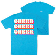 Cheerleading Short Sleeve T-Shirt - Retro Cheer (Back Design)