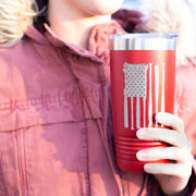 Baseball 20 oz. Double Insulated Tumbler - Flag