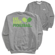 Pickleball Crewneck Sweatshirt - Eat. Sleep. Pickleball (Back Design)
