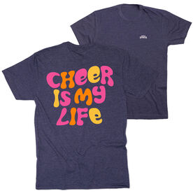 Cheerleading Short Sleeve T-Shirt - Cheer Is My Life (Back Design)