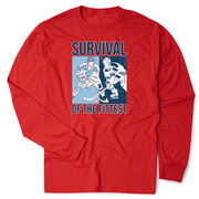 Hockey Tshirt Long Sleeve - Survival of the Fittest