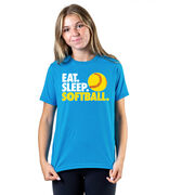 Softball T-Shirt Short Sleeve Eat. Sleep. Softball.