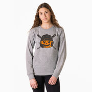 Baseball Tshirt Long Sleeve - Helmet Pumpkin