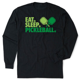 Pickleball Tshirt Long Sleeve - Eat. Sleep. Pickleball