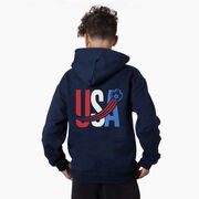 Soccer Hooded Sweatshirt - USA Patriotic (Back Design)